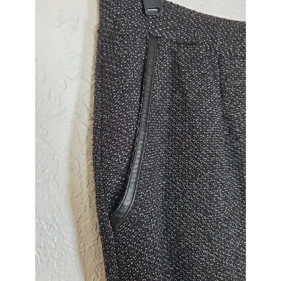 Women's Emma & James Long Pencil Skirt Medium Brown Pockets Leather Trim - Picture 2 of 7